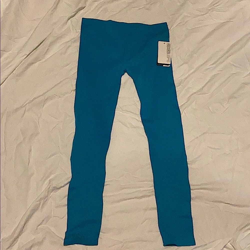 Turquoise Sweet Romeo Active Leggings